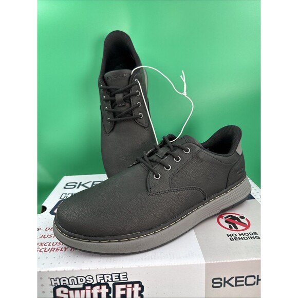 Skechers Hands Free Swift Fit Men’s 8.5 Black Waterproof Casual Lace Sneakers main image 9